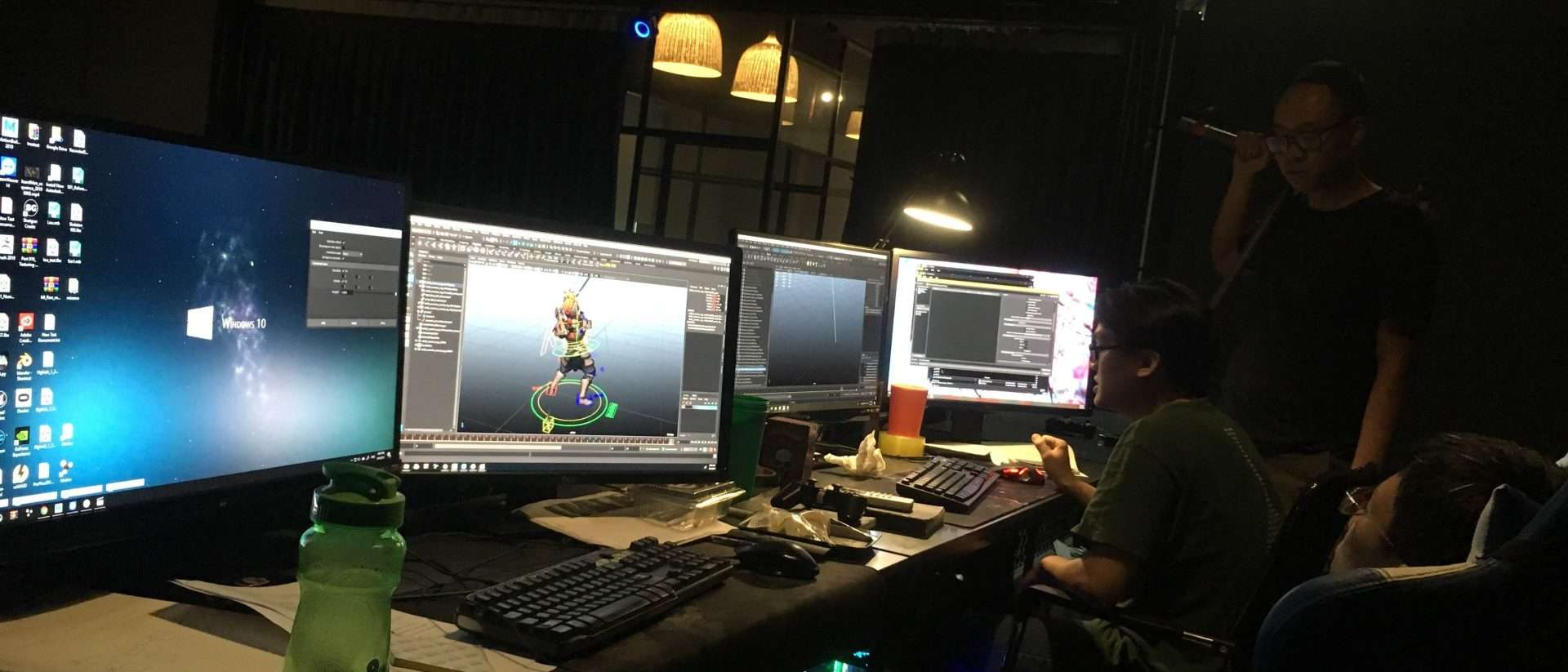 animost team working for animation series project